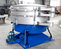 搖擺篩的搖擺多靠四周的拉桿，進(jìn)行左右搖擺從而實(shí)現(xiàn)篩網(wǎng)中物料的篩分作用。