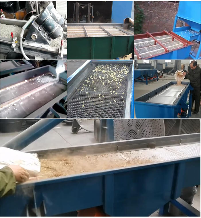 直線振動篩，石子，沙子，砂石等物料使用現(xiàn)場圖