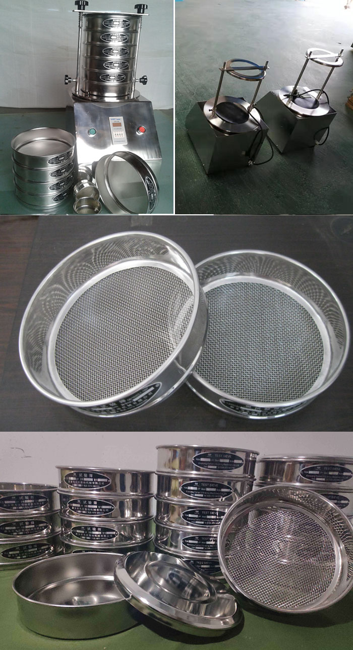 200mm型試驗(yàn)篩篩框，篩機(jī)細(xì)節(jié)展示圖